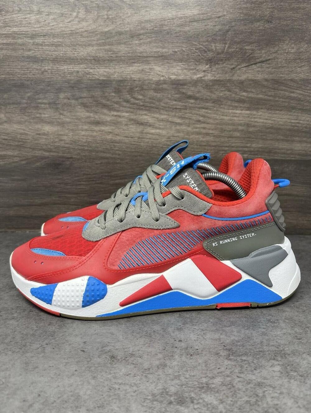 Puma RS X Sneakers Mens Size 9 Red Retro Indigo Blue